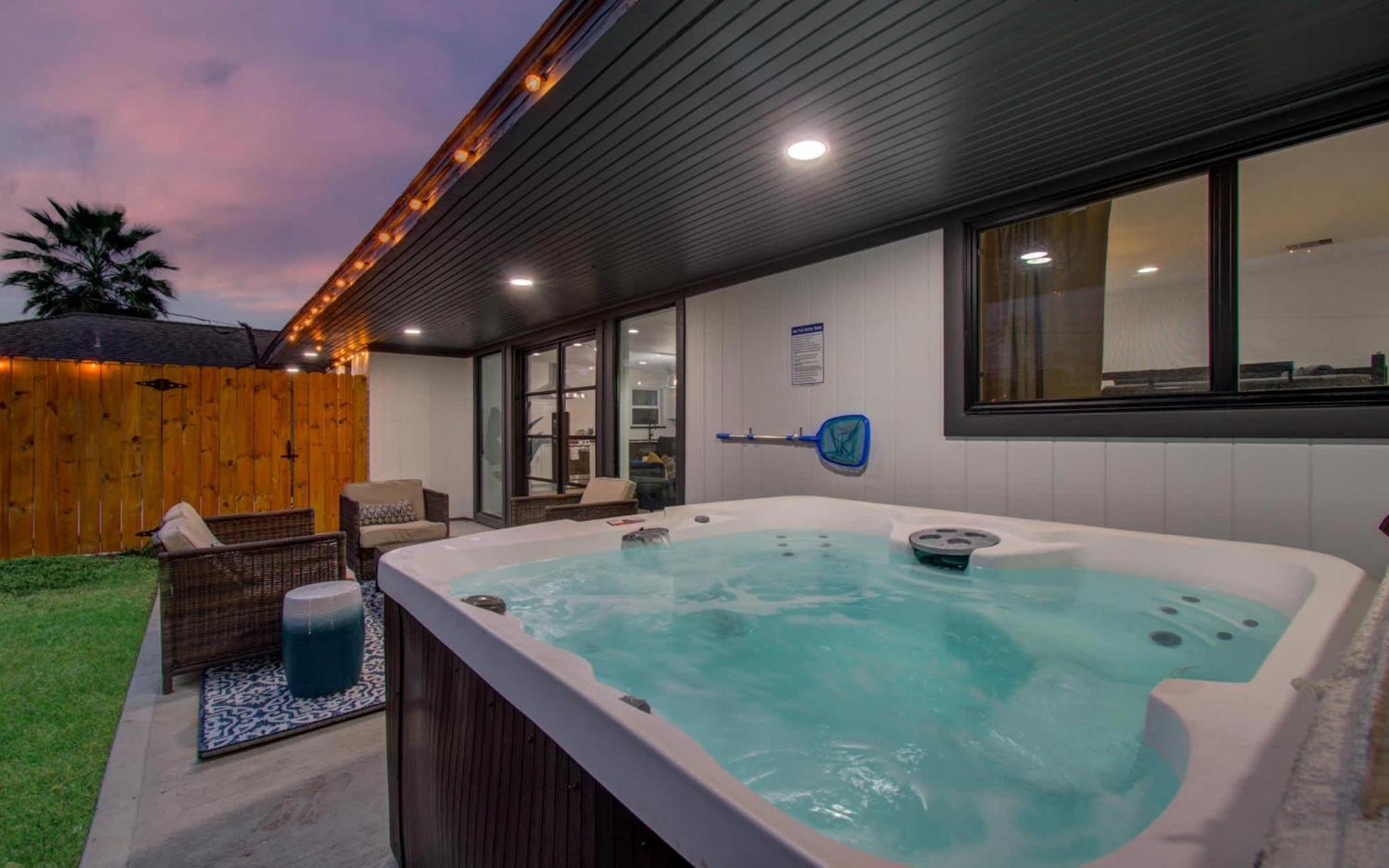 5-Bd Modern Central Getaway W Hot Tub - Mins To Dt Villa Houston Esterno foto